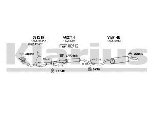 KLARIUS 930799U išmetimo sistema 
 Išmetimo sistema -> Išmetimo sistema, visa