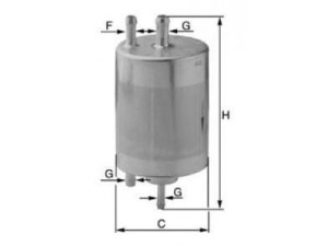 UNIFLUX FILTERS XB342 kuro filtras 
 Techninės priežiūros dalys -> Papildomas remontas
16 12 6 754 016, 6 754 016, WFL 000020