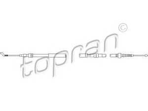 TOPRAN 108 109 trosas, stovėjimo stabdys 
 Stabdžių sistema -> Valdymo svirtys/trosai
7D0 609 701