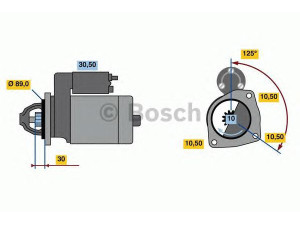 BOSCH 0 001 263 002 starteris 
 Elektros įranga -> Starterio sistema -> Starteris
1704911, AELF405