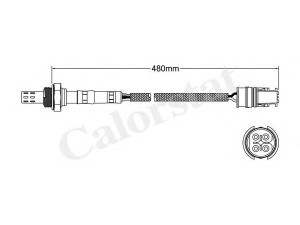 CALORSTAT by Vernet LS140616 lambda jutiklis 
 Variklis -> Variklio elektra
0005407217, 0005407617, 0005409117