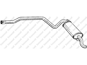 BOSAL 287-199 galinis duslintuvas 
 Išmetimo sistema -> Duslintuvas
51 744 829, 73 501 572