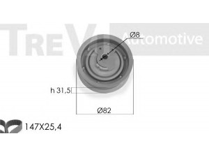 TREVI AUTOMOTIVE KD1289 paskirstymo diržo komplektas 
 Techninės priežiūros dalys -> Papildomas remontas
027198119, 027198119