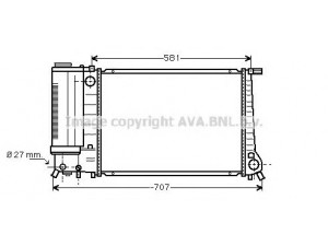 AVA QUALITY COOLING BW2163 radiatorius, variklio aušinimas 
 Aušinimo sistema -> Radiatorius/alyvos aušintuvas -> Radiatorius/dalys
1712992, 1723941