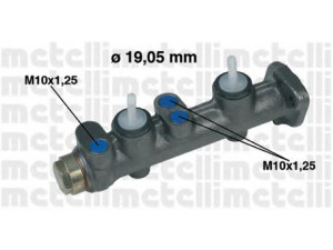 METELLI 05-0009 pagrindinis cilindras, stabdžiai 
 Stabdžių sistema -> Pagrindinis stabdžių cilindras
4184518, 4188357, 4231435, 4341780