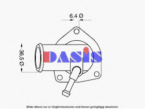 AKS DASIS 751918N termostatas, aušinimo skystis 
 Aušinimo sistema -> Termostatas/tarpiklis -> Thermostat