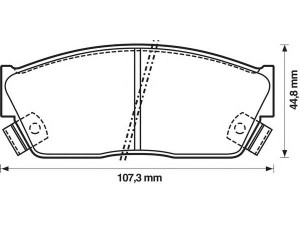 BENDIX 572181B stabdžių trinkelių rinkinys, diskinis stabdys 
 Techninės priežiūros dalys -> Papildomas remontas
45022SA0505, 45022SA0681