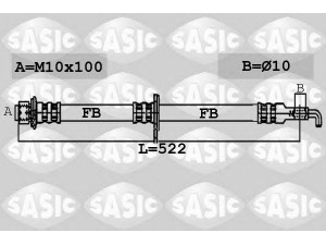 SASIC 6600036 stabdžių žarnelė 
 Stabdžių sistema -> Stabdžių žarnelės
4806E1, 4806E1, 90947W2002, 90947W2003