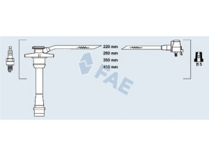 FAE 83588 uždegimo laido komplektas 
 Kibirkšties / kaitinamasis uždegimas -> Uždegimo laidai/jungtys
90919-22395