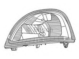 BOSCH 0 318 126 213 priekinis žibintas 
 Kėbulas -> Priekinis žibintas/dalys -> Priekinis žibintas/įterp.
82 00 163 516