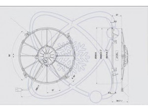 ELECTRO AUTO 32E0004 ventiliatorius, radiatoriaus