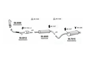ASSO ART3715 išmetimo sistema
