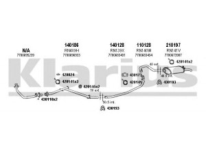 KLARIUS 720323E išmetimo sistema 
 Išmetimo sistema -> Išmetimo sistema, visa