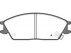 OPEN PARTS BPA0224.02 stabdžių trinkelių rinkinys, diskinis stabdys 
 Techninės priežiūros dalys -> Papildomas remontas
45022SA6600, 45022SA6N50, 45022SA6N52