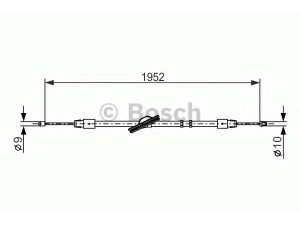 BOSCH 1 987 477 851 trosas, stovėjimo stabdys 
 Stabdžių sistema -> Valdymo svirtys/trosai
211 420 01 85, 211 420 17 85, A 211 420 01 85