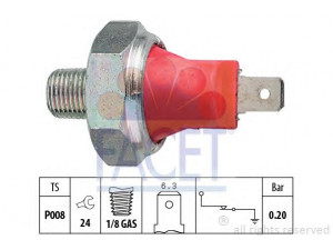 FACET 7.0035 alyvos slėgio jungiklis 
 Variklis -> Variklio elektra
71742590, F4BZ-9278-A, F52Z-9278-AA