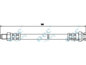 APEC braking HOS3295 stabdžių žarnelė 
 Stabdžių sistema -> Stabdžių žarnelės
4477793, 7570315, 481627, 4477793