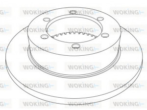 WOKING NSA1214.10 stabdžių diskas 
 Dviratė transporto priemonės -> Stabdžių sistema -> Stabdžių diskai / priedai
43206MB60A, 5001871281