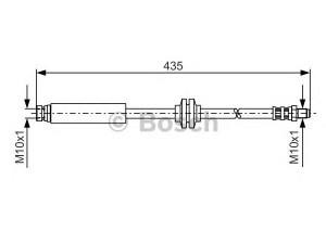 BOSCH 1 987 476 182 stabdžių žarnelė 
 Stabdžių sistema -> Stabdžių žarnelės
1349853, 1349854, 1424802, 3M51 2282-HA