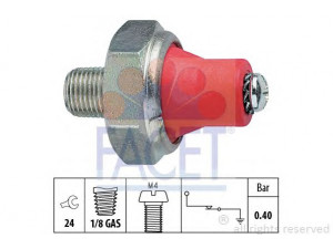 FACET 7.0014 alyvos slėgio jungiklis 
 Variklis -> Variklio elektra
37240-657-003, 37240-657-013, 37240-657-305