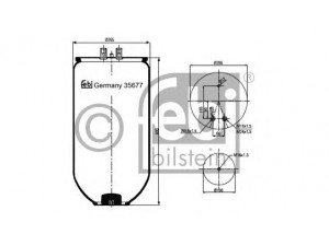 FEBI BILSTEIN 35677 dėklas, pneumatinė pakaba
50 01 832 067
