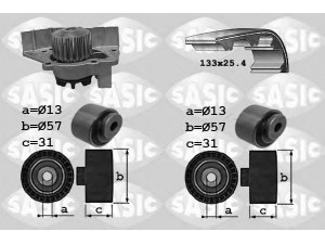 SASIC 3900030 vandens siurblio ir paskirstymo diržo komplektas 
 Diržinė pavara -> Paskirstymo diržas/komplektas -> Paskirstymo diržas/komplektas
0831S4+120161, 0831S4+120161