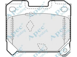 APEC braking PAD866 stabdžių trinkelių rinkinys, diskinis stabdys 
 Techninės priežiūros dalys -> Papildomas remontas
0446614040, 0446620050, 0449214161