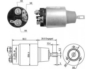 MAGNETI MARELLI 940113050447 solenoidinis jungiklis, starteris