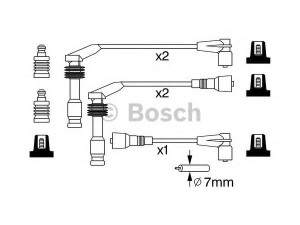 BOSCH 0 986 357 242 uždegimo laido komplektas 
 Kibirkšties / kaitinamasis uždegimas -> Uždegimo laidai/jungtys
1612611, 90510854, 90510854