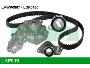 LUCAS ENGINE DRIVE LKP019 vandens siurblio ir paskirstymo diržo komplektas 
 Aušinimo sistema -> Vandens siurblys/tarpiklis -> Vandens siurblys