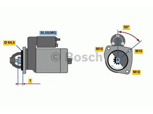 BOSCH 0 986 022 810 starteris 
 Elektros įranga -> Starterio sistema -> Starteris
23300-AZ71A, 77 11 135 335, 77 11 135 849