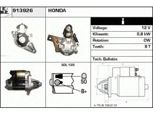 EDR 913926 starteris 
 Elektros įranga -> Starterio sistema -> Starteris
31200-PLR-A01, 31200-PLR-A02, DSDEU