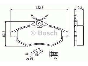 BOSCH 0 986 494 262 stabdžių trinkelių rinkinys, diskinis stabdys 
 Techninės priežiūros dalys -> Papildomas remontas
4252 36, 4252 58, 4253 45, 4253 69
