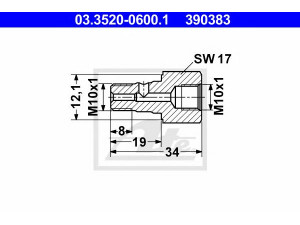 ATE 03.3520-0600.1 įdubiamasis varžtas
0652-6303, 000 428 09 26, 695 351 534 00