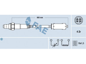 FAE 77237 lambda jutiklis 
 Variklis -> Variklio elektra
11 781 739 845, 11 781 739 847