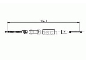 BOSCH 1 987 477 436 trosas, stovėjimo stabdys 
 Stabdžių sistema -> Valdymo svirtys/trosai
4745 E8, 4745 E8, 4745 E8