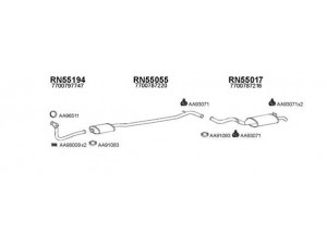 VENEPORTE 550461 išmetimo sistema 
 Išmetimo sistema -> Išmetimo sistema, visa