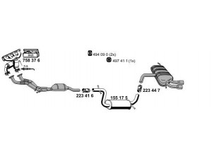 ERNST 010525 išmetimo sistema 
 Išmetimo sistema -> Išmetimo sistema, visa