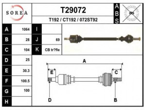 EAI T29072 kardaninis velenas
327393