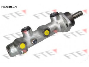 FTE H22949.0.1 pagrindinis cilindras, stabdžiai 
 Stabdžių sistema -> Pagrindinis stabdžių cilindras
460188, ZF09937665, ZF09938829