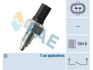 FAE 40756 jungiklis, atbulinės eigos žibintas 
 Elektros įranga -> Šviesų jungikliai/relės/valdymas -> Šviesų jungiklis/svirtis
169 545 00 06