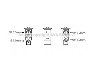 AVA QUALITY COOLING VO1171 išsiplėtimo vožtuvas, oro kondicionavimas 
 Oro kondicionavimas -> Vožtuvai
30676364, 30780559