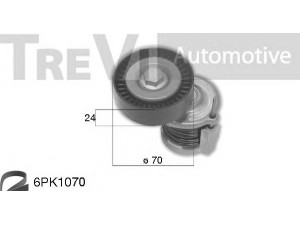 TREVI AUTOMOTIVE KA1196 V formos rumbuotas diržas, komplektas 
 Techninės priežiūros dalys -> Techninės priežiūros intervalai