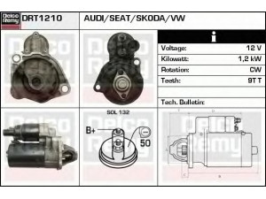 DELCO REMY DRT1210 starteris 
 Elektros įranga -> Starterio sistema -> Starteris
06B911023A
