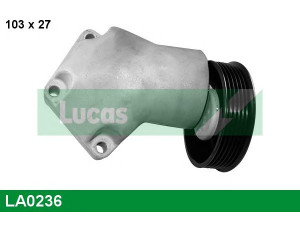LUCAS ENGINE DRIVE LA0236 įtempiklio skriemulys, V formos rumbuotas diržas 
 Diržinė pavara -> V formos rumbuotas diržas/komplektas -> Įtempiklio skriemulys
