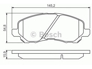 BOSCH 0 986 495 253 stabdžių trinkelių rinkinys, diskinis stabdys 
 Techninės priežiūros dalys -> Papildomas remontas
05191 229AA, 5191 229AA, 68035 576AA