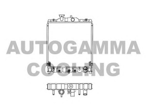 AUTOGAMMA 102113 radiatorius, variklio aušinimas