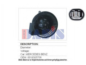 AKS DASIS 730054N vidaus pūtiklis 
 Šildymas / vėdinimas -> Orpūtė/dalys
0018305708, A0018305708