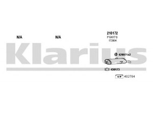KLARIUS 630177E išmetimo sistema 
 Išmetimo sistema -> Išmetimo sistema, visa