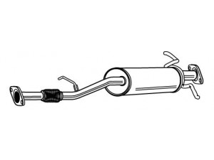 WALKER 22579 vidurinis duslintuvas 
 Išmetimo sistema -> Duslintuvas
R2F840100A, R2F840100B
